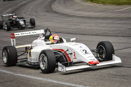 Intensive learning experience for Thomas Nepveu on the Lucas Oil Raceway Oval. 14th at his first oval track race - Cooper Tires USF2000 Championship